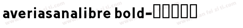 averiasanalibre bold字体转换